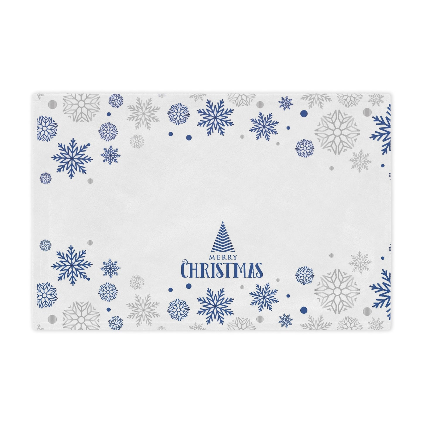 White Christmas Minky Blanket