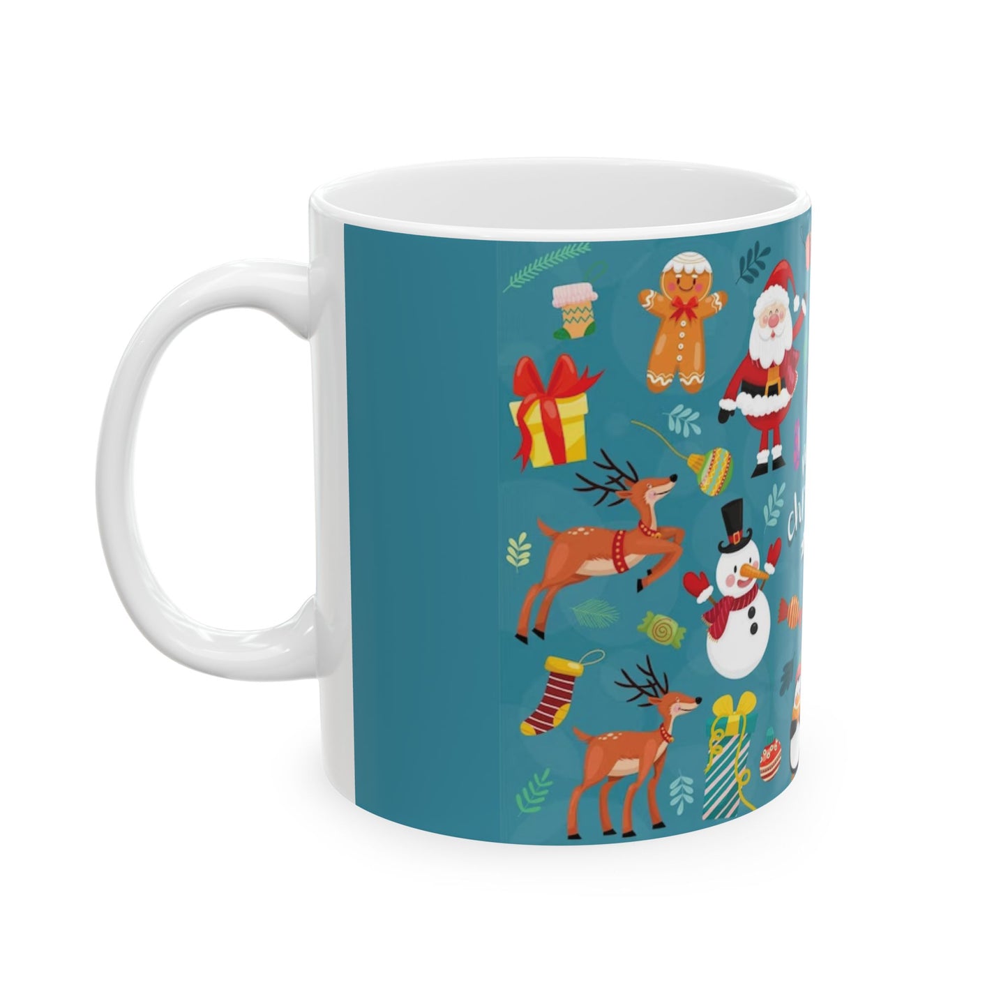 Christmas Ceramic Coffee Mug 11oz – Festive Hot Drink Cup