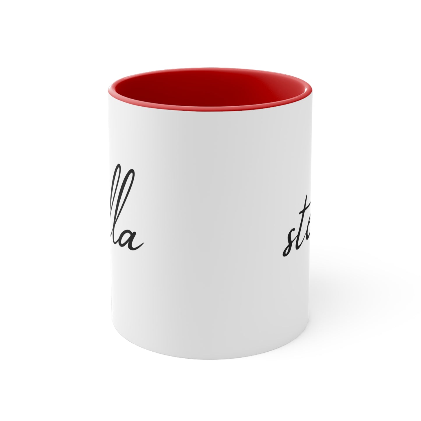 Stella Printed Custom Name Accent Coffee Mug, 11oz, Gift for Her