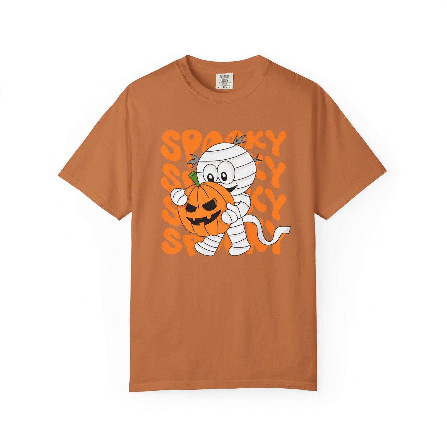 Wrapped & Ready Tee – Mummy Mischief with Pumpkin POP