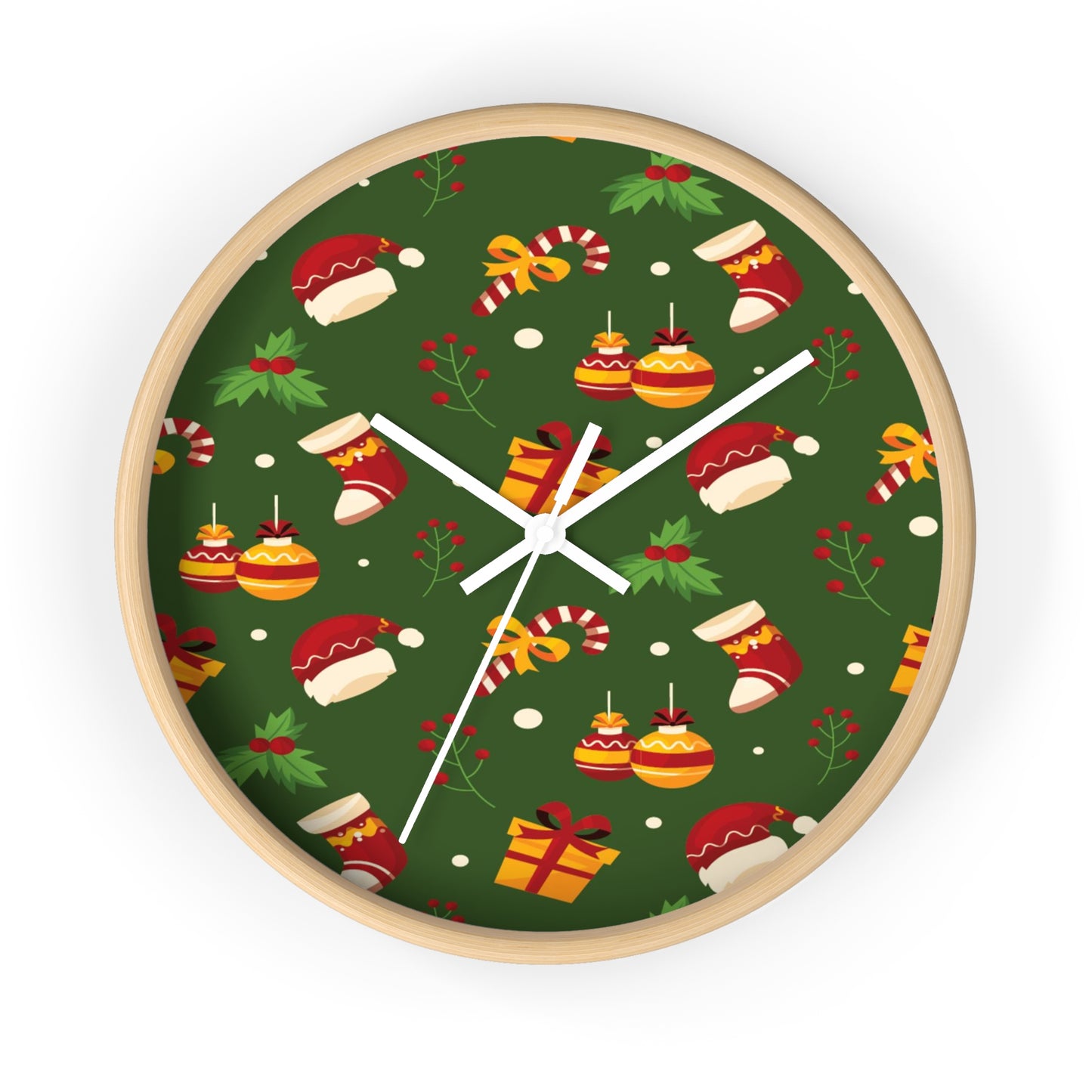 Dark Green Wall Clock