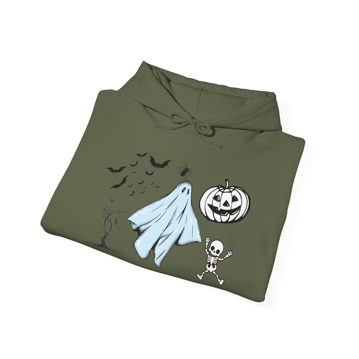 Cartoon Ghost Halloween Hoodie – Fun & Cozy Spooky Sweatshirt for Fall