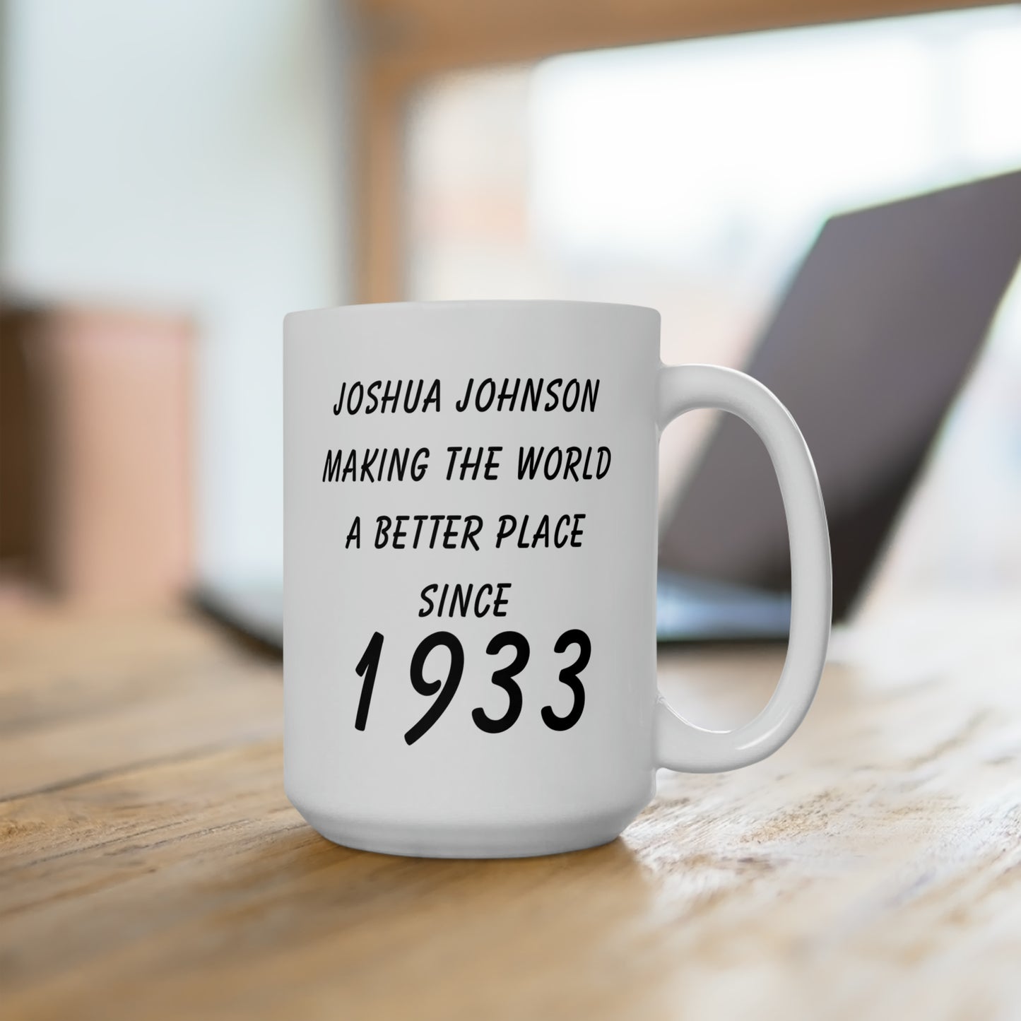 Since 1933 Customise Ceramic Mug 15oz, White