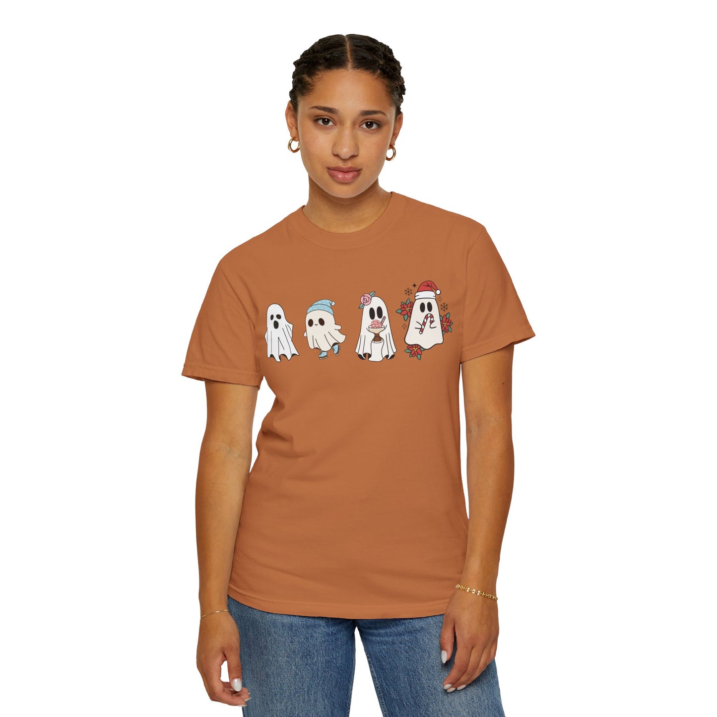 Halloween Ghost Comfort Colors Shirt, Spooky Season Tee, Halloween Cute Women Outfit, Halloween Gift, Halloween Ghost Tshirt