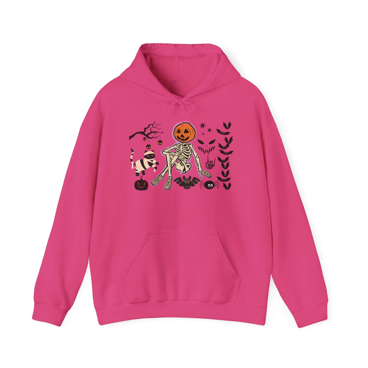Pumpkin Skeleton Halloween Hoodie – Cute & Creepy Fall Sweatshirt