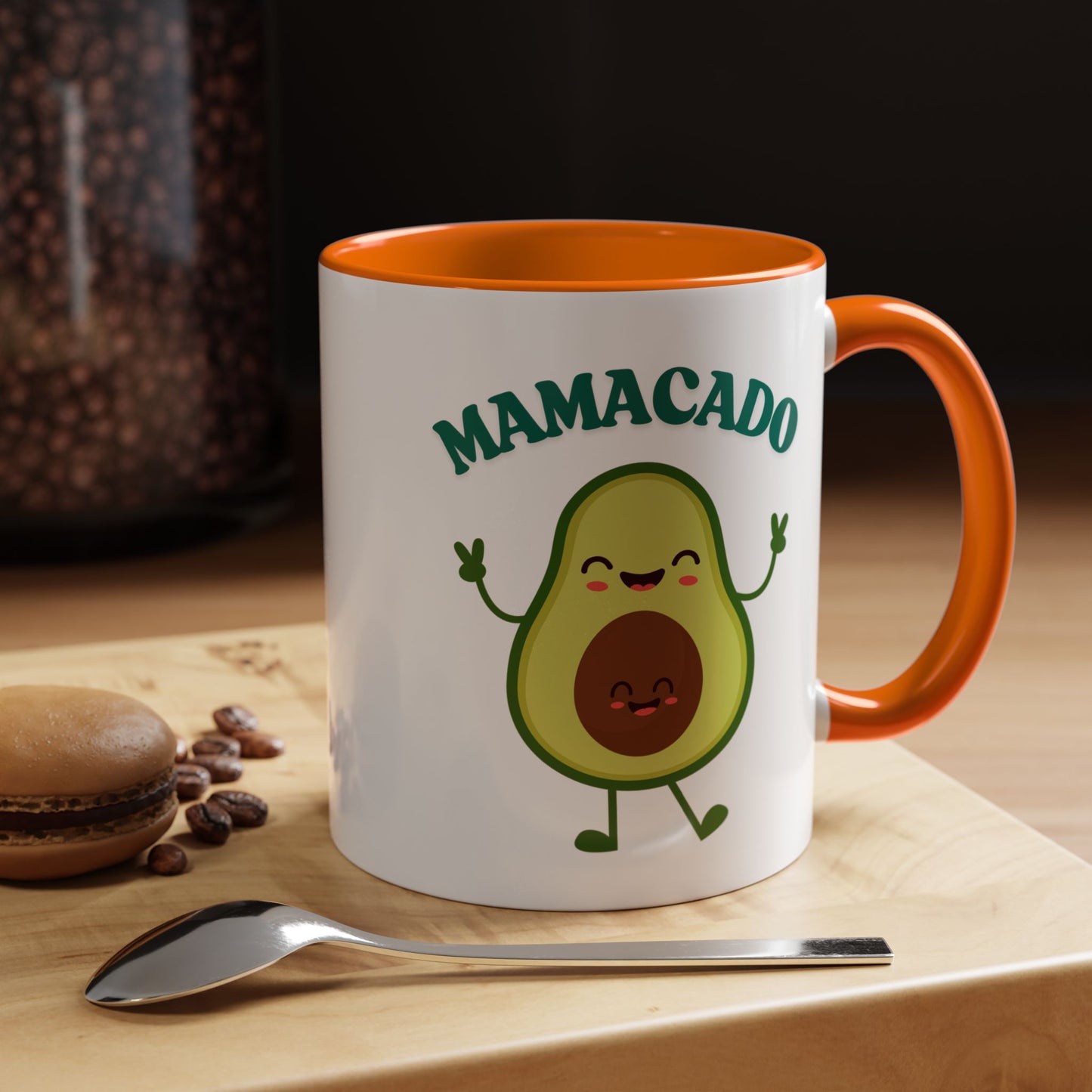 Mamacado Funny Avocado Mug – Cute New Mom Gift, Baby Announcement, Mother's Day Present, New Mama Reveal Cup