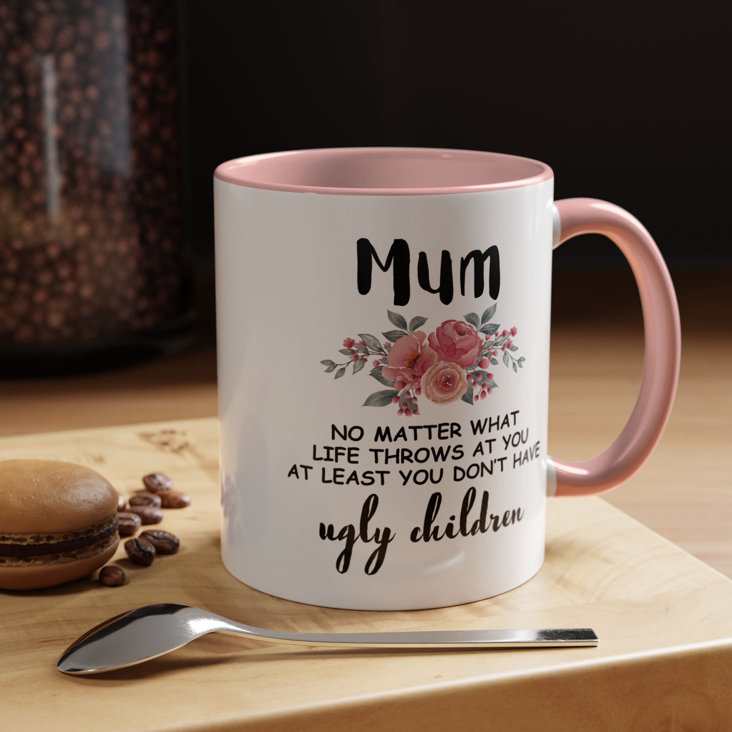 Mum Floral Ceramic Coffee Mug – Funny Maternal Pride Gift, 11oz