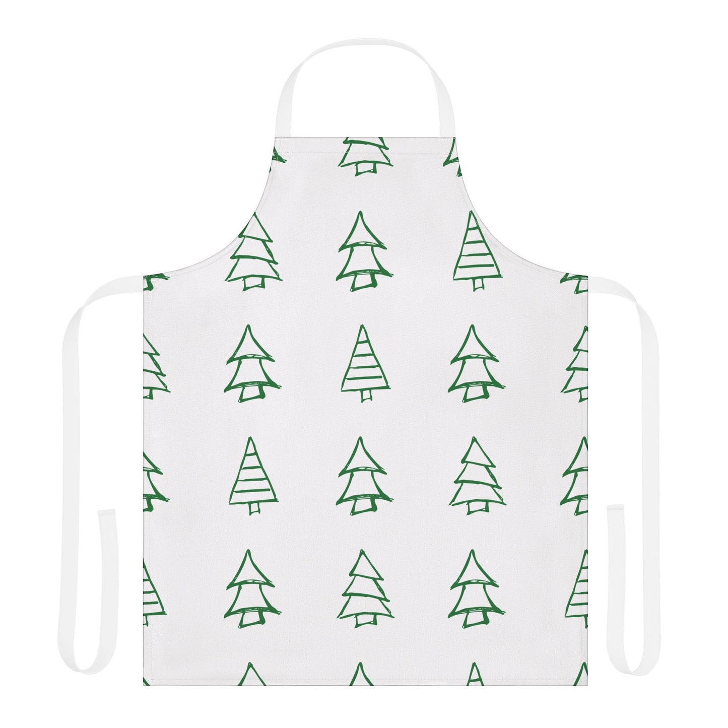 Festive Christmas Tree Apron – Perfect Gift for Holiday Baking