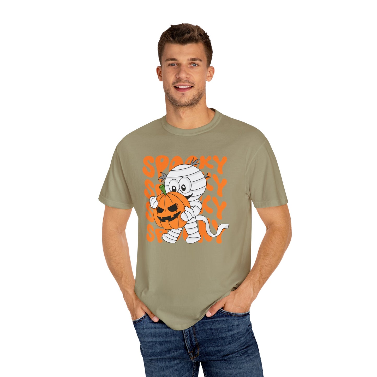Wrapped & Ready Tee – Mummy Mischief with Pumpkin POP