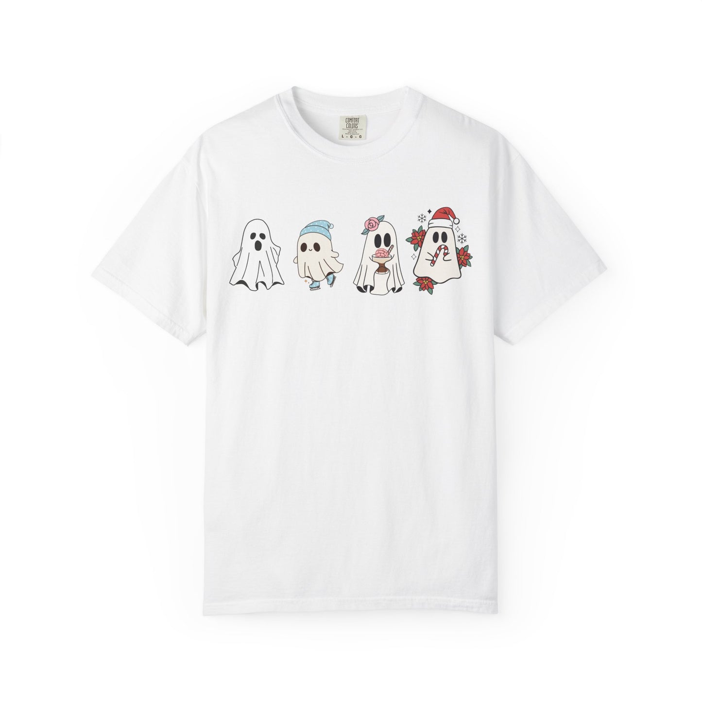 Halloween Ghost Comfort Colors Shirt, Spooky Season Tee, Halloween Cute Women Outfit, Halloween Gift, Halloween Ghost Tshirt