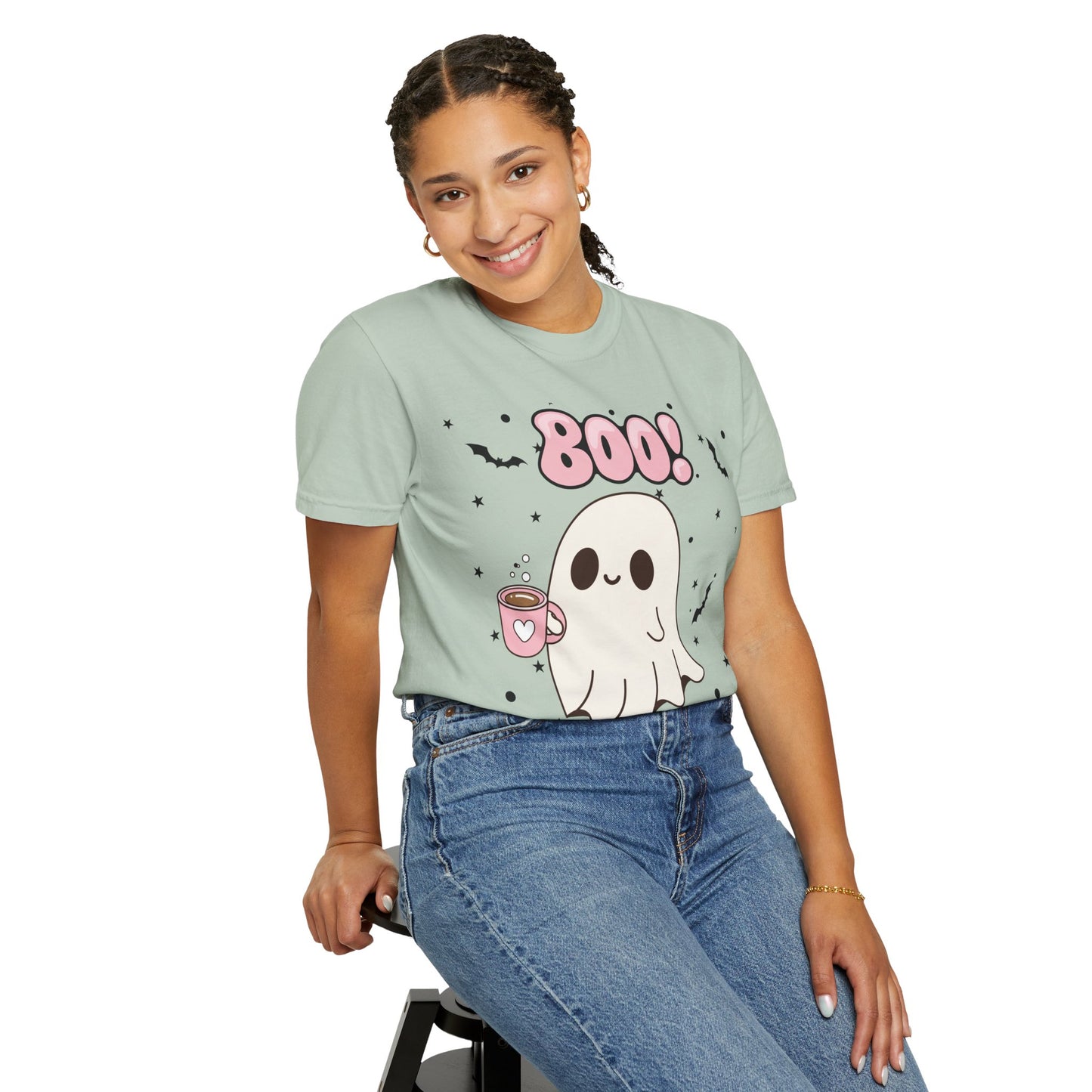 BOO Ghost Tee - Unisex Garment-Dyed T-shirt