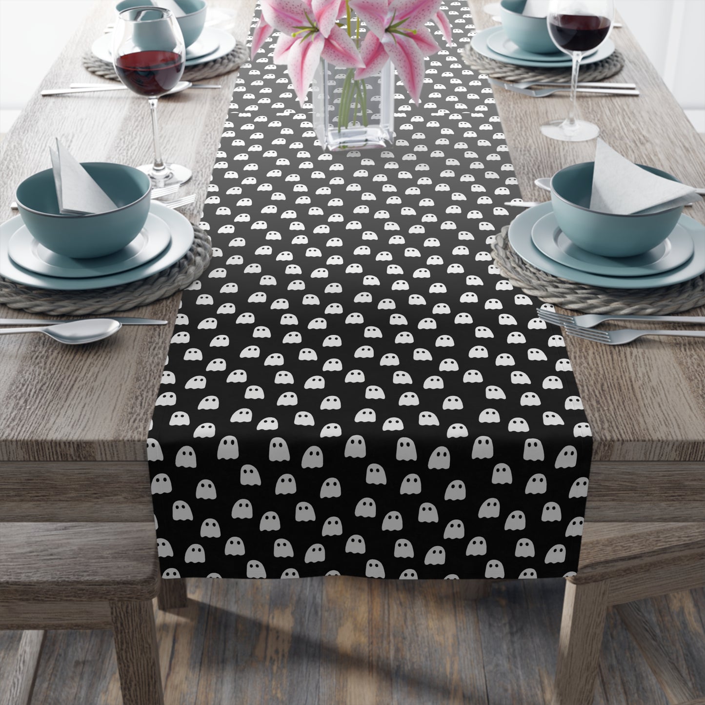 Halloween Ghost Table Runner – Spooky Cute Fall Table Decor