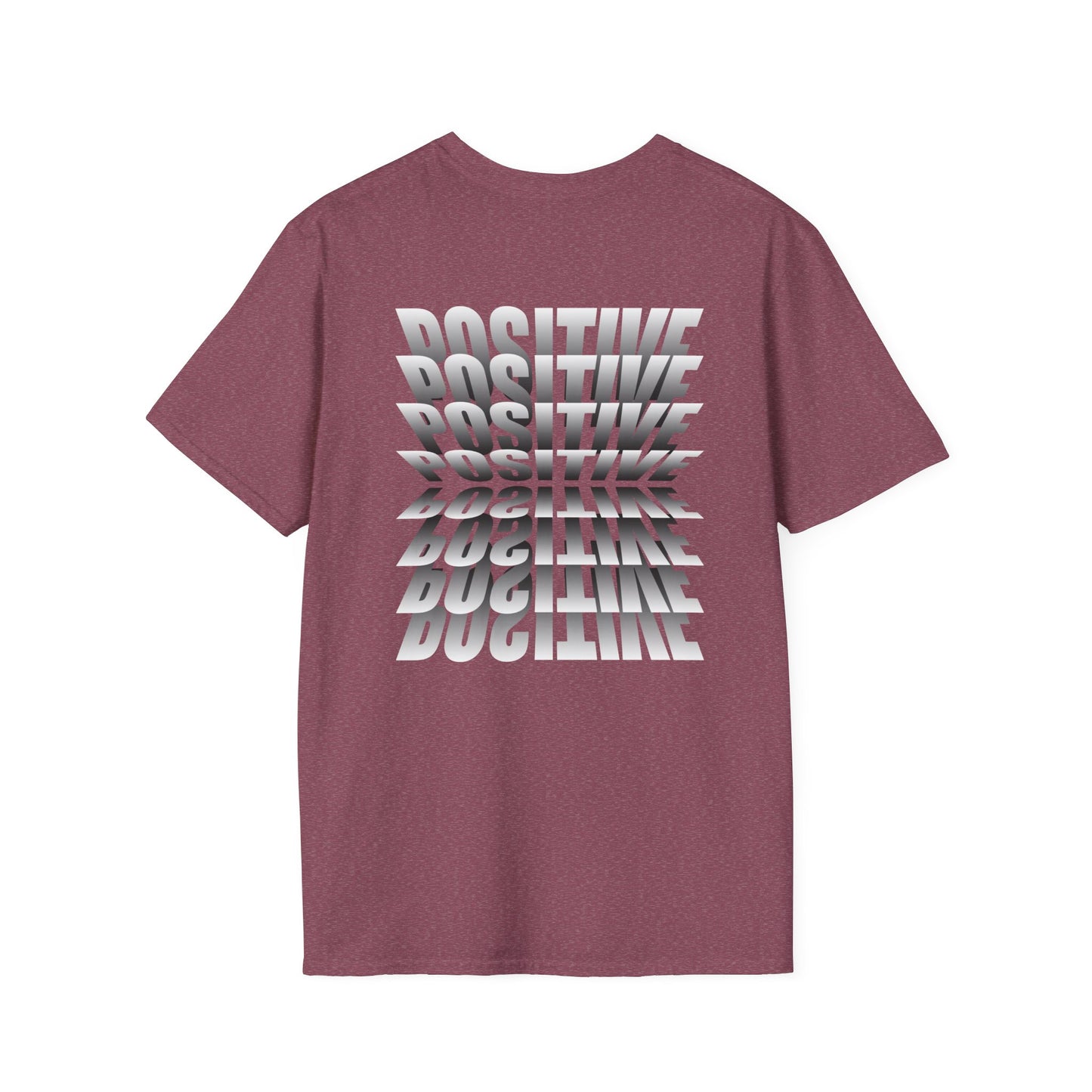 Positive Attitude Tshirt for Girl, Two Side Printed Tshirt for Her, Inspirational Tshirt for Her, Birthday Gift for Her