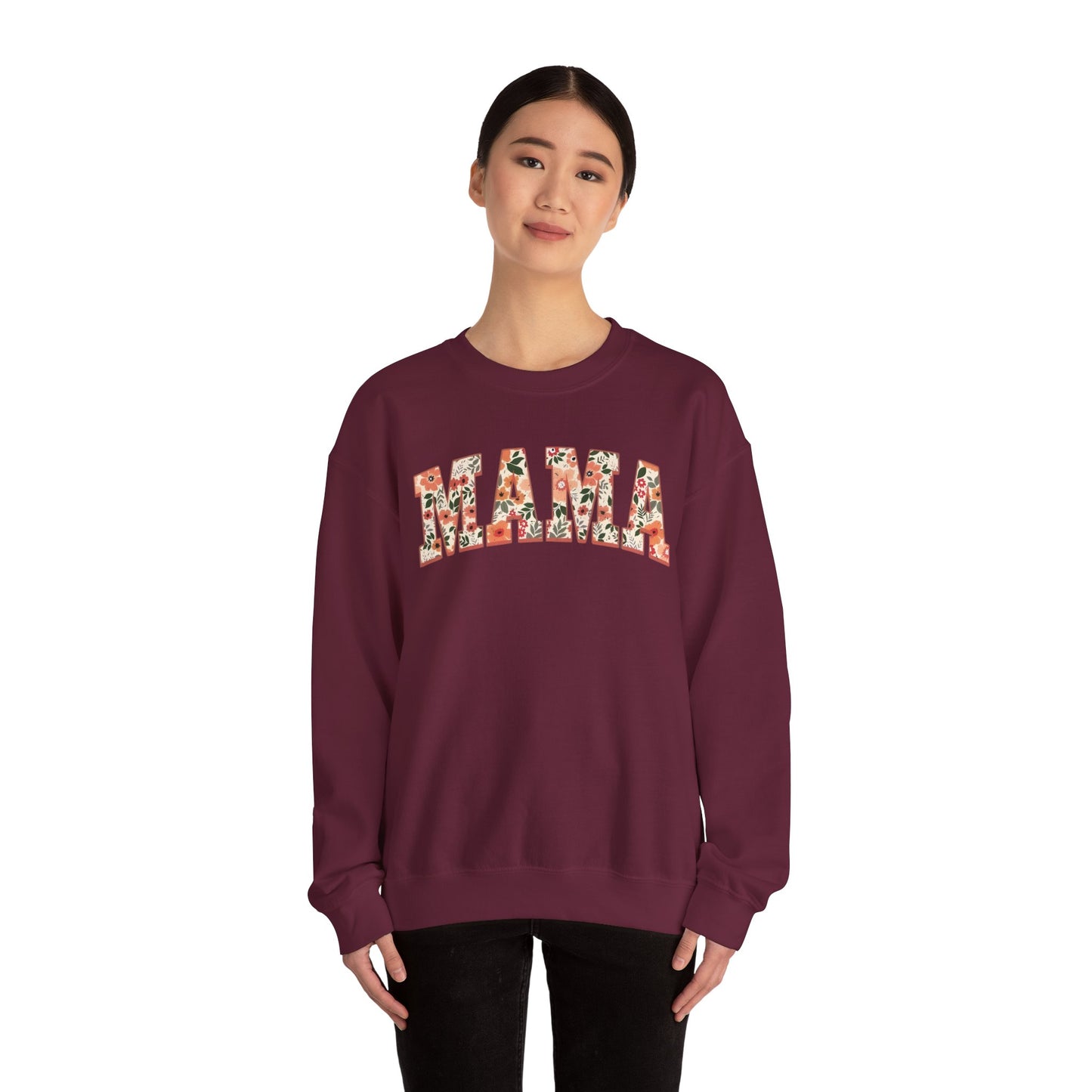 Mama Floral Crewneck Sweatshirt – Cozy Mother’s Day Pullover