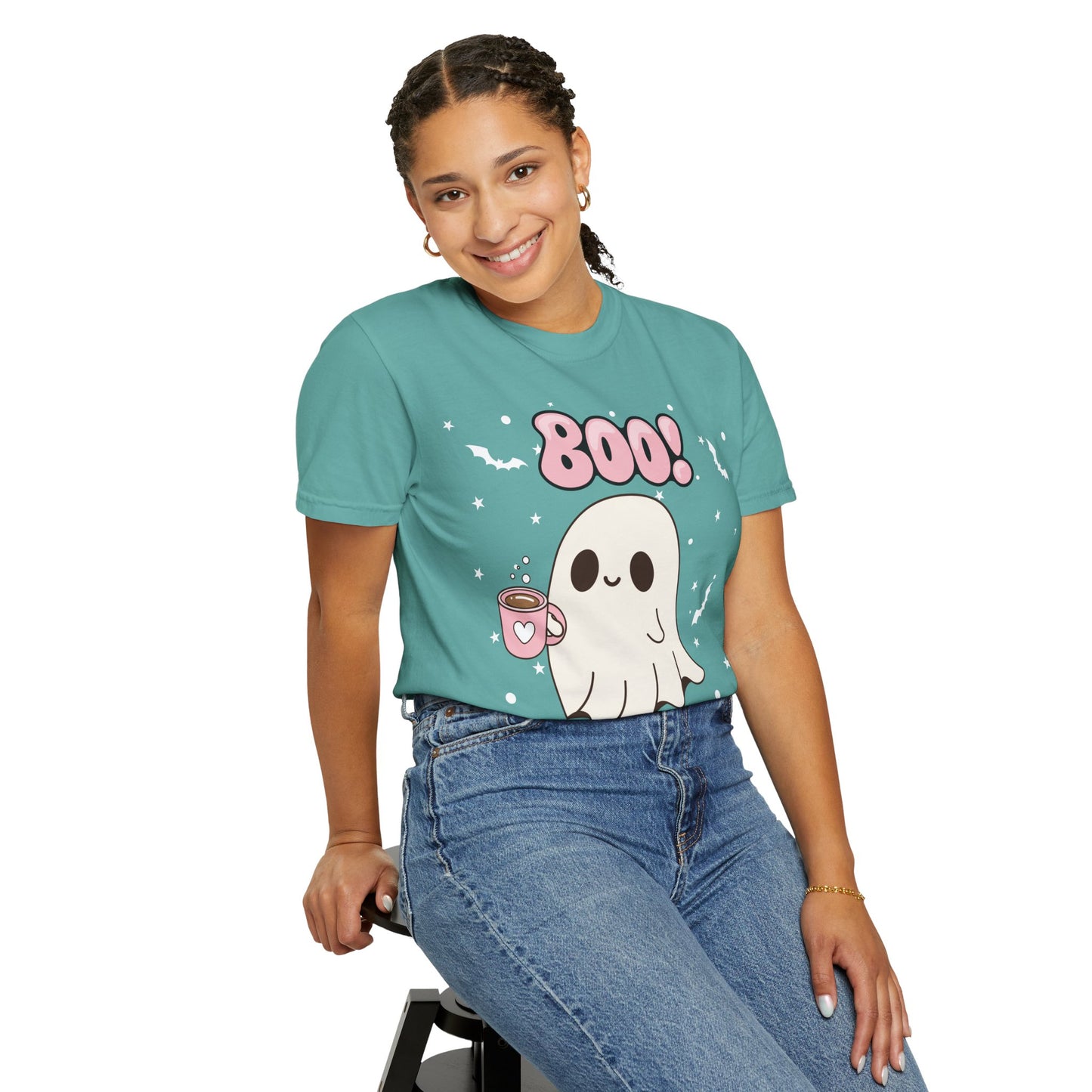 BOO Ghost Tee - Unisex Garment-Dyed T-shirt