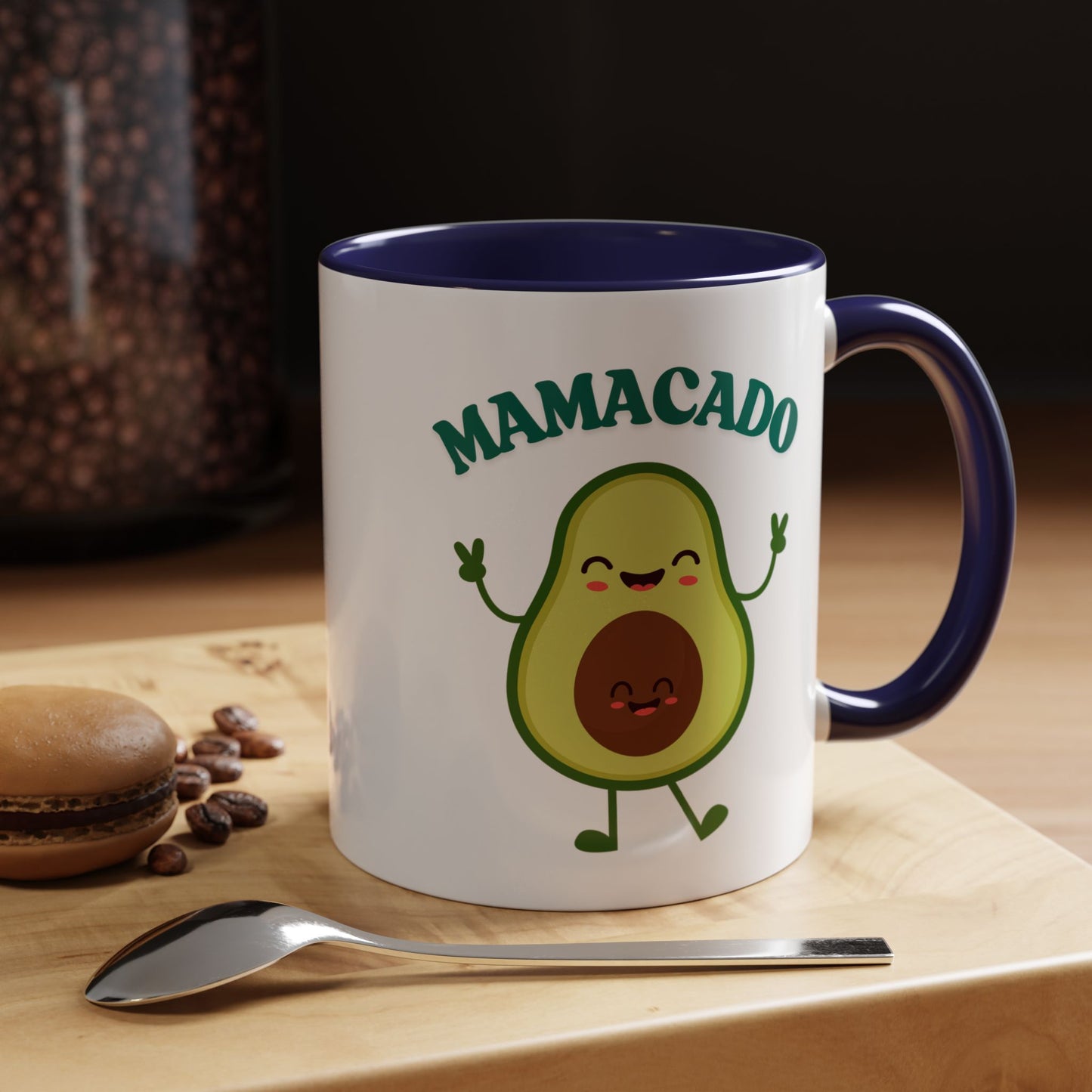 Mamacado Funny Avocado Mug – Cute New Mom Gift, Baby Announcement, Mother's Day Present, New Mama Reveal Cup