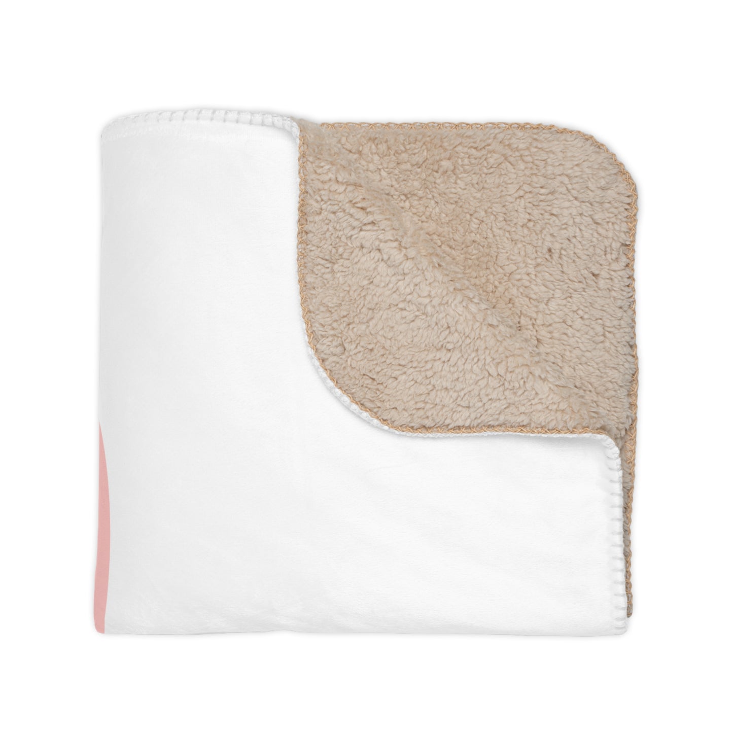 Love Printed Tan Sherpa Blanket for Valentines