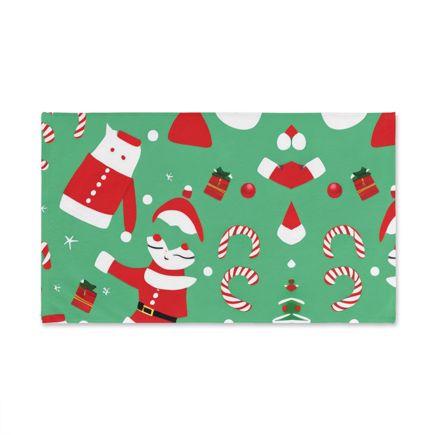Christmas Hand Towel – Soft Cotton Back with Festive Polyester Front