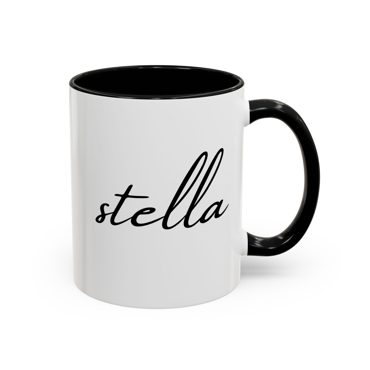 Custom Name Accent Coffee Mug – Personalized 11oz Ceramic Mug