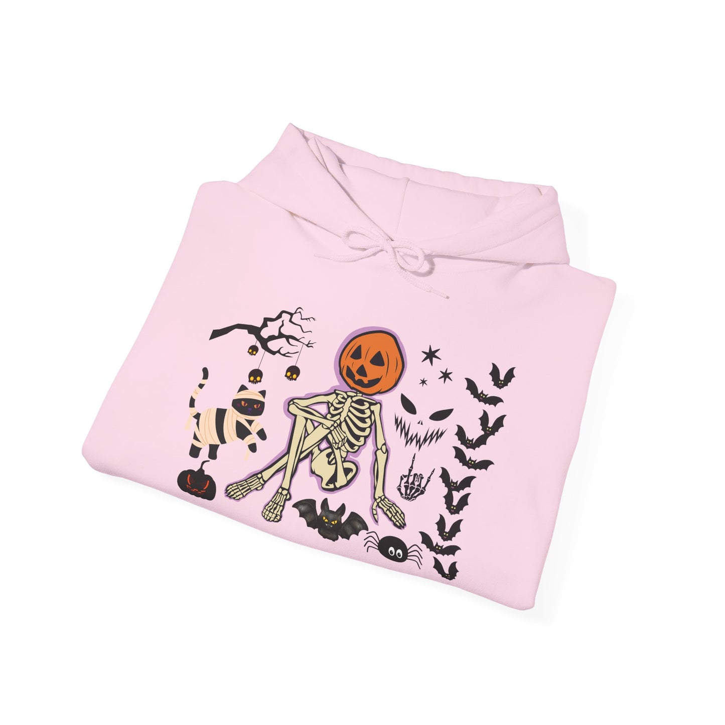 Pumpkin Skeleton Halloween Hoodie – Cute & Creepy Fall Sweatshirt