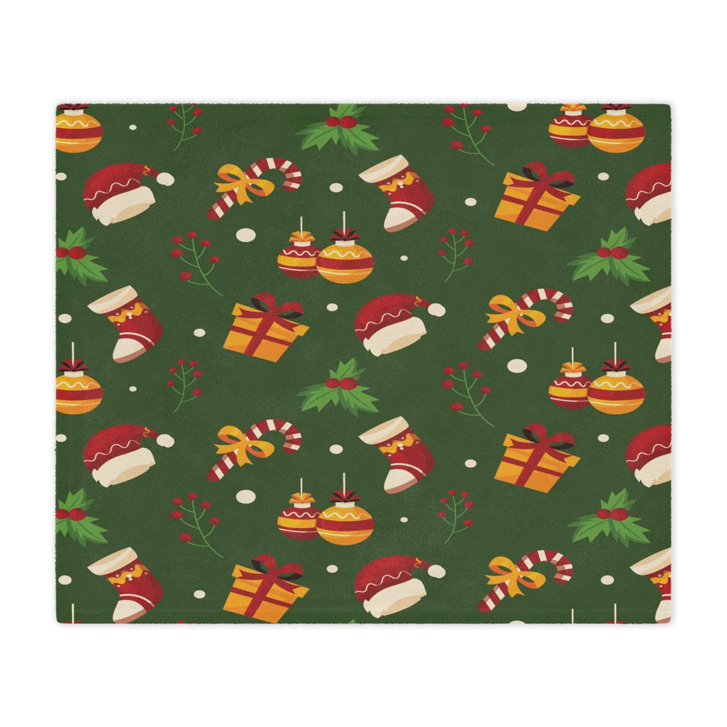 Dark Blue Christmas Minky Blanket