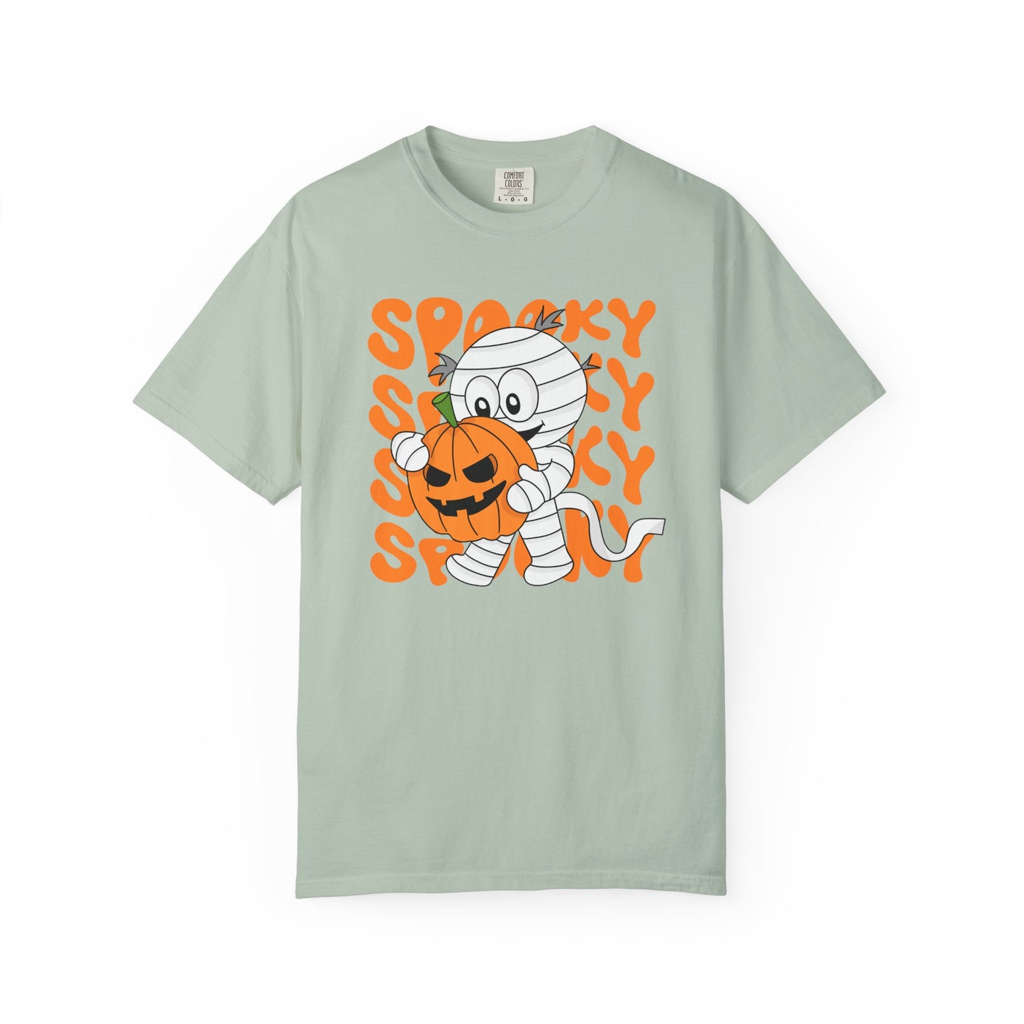 Wrapped & Ready Tee – Mummy Mischief with Pumpkin POP