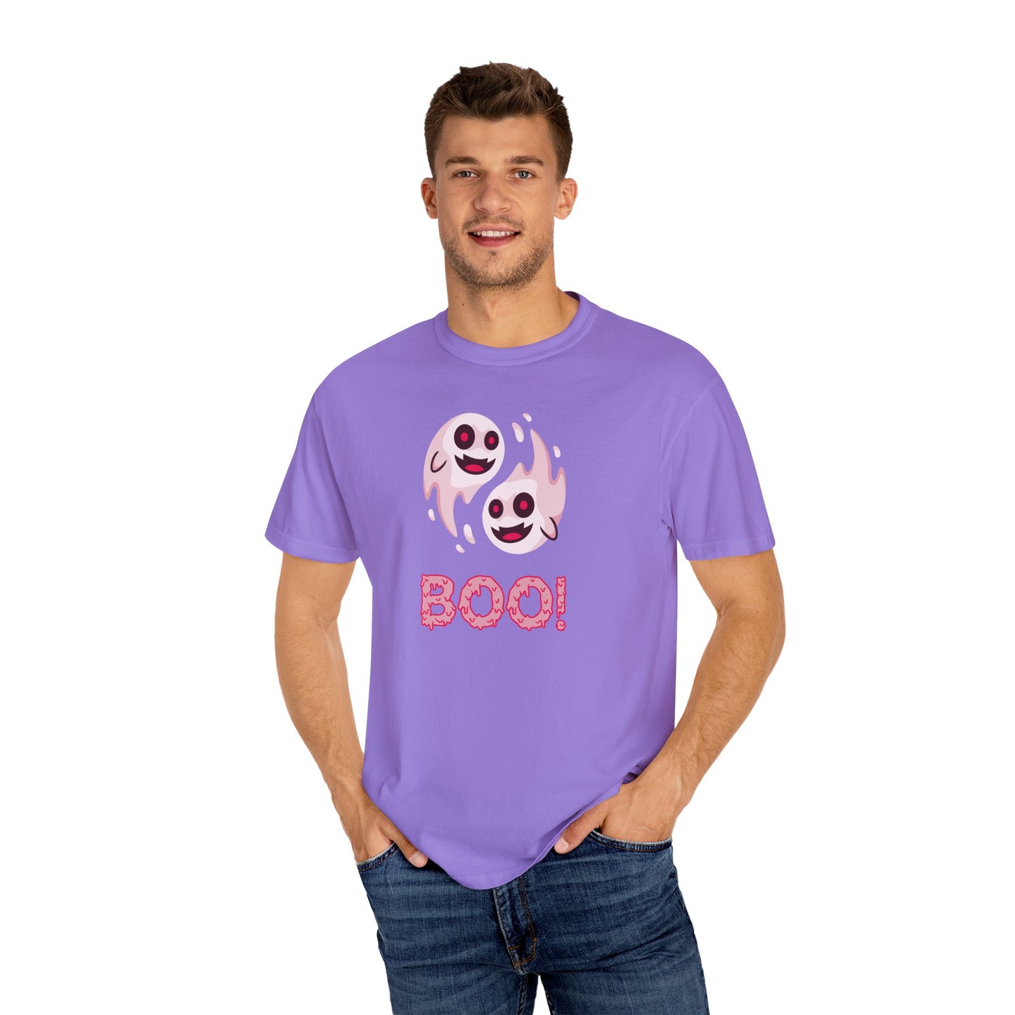 BOO! Double Ghost Tee – Pink Eyed Fright Delight tshirt