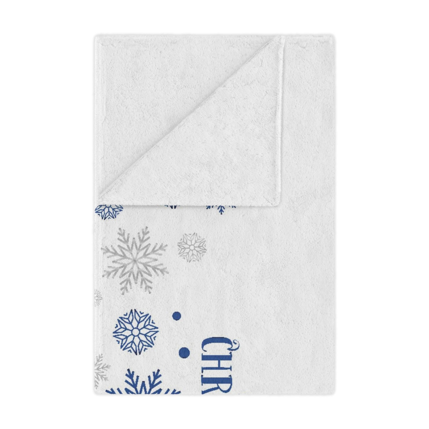 White Christmas Minky Blanket