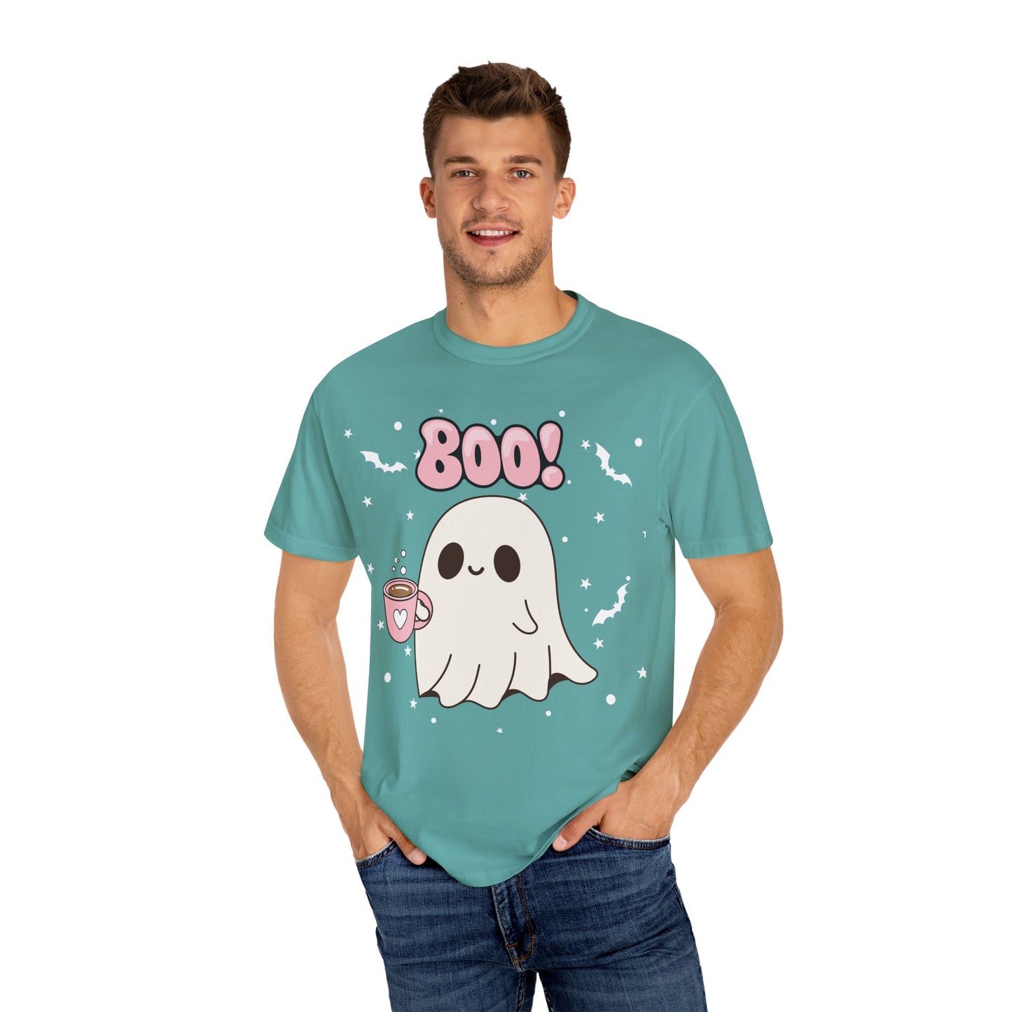 BOO Ghost Tee - Unisex Garment-Dyed T-shirt