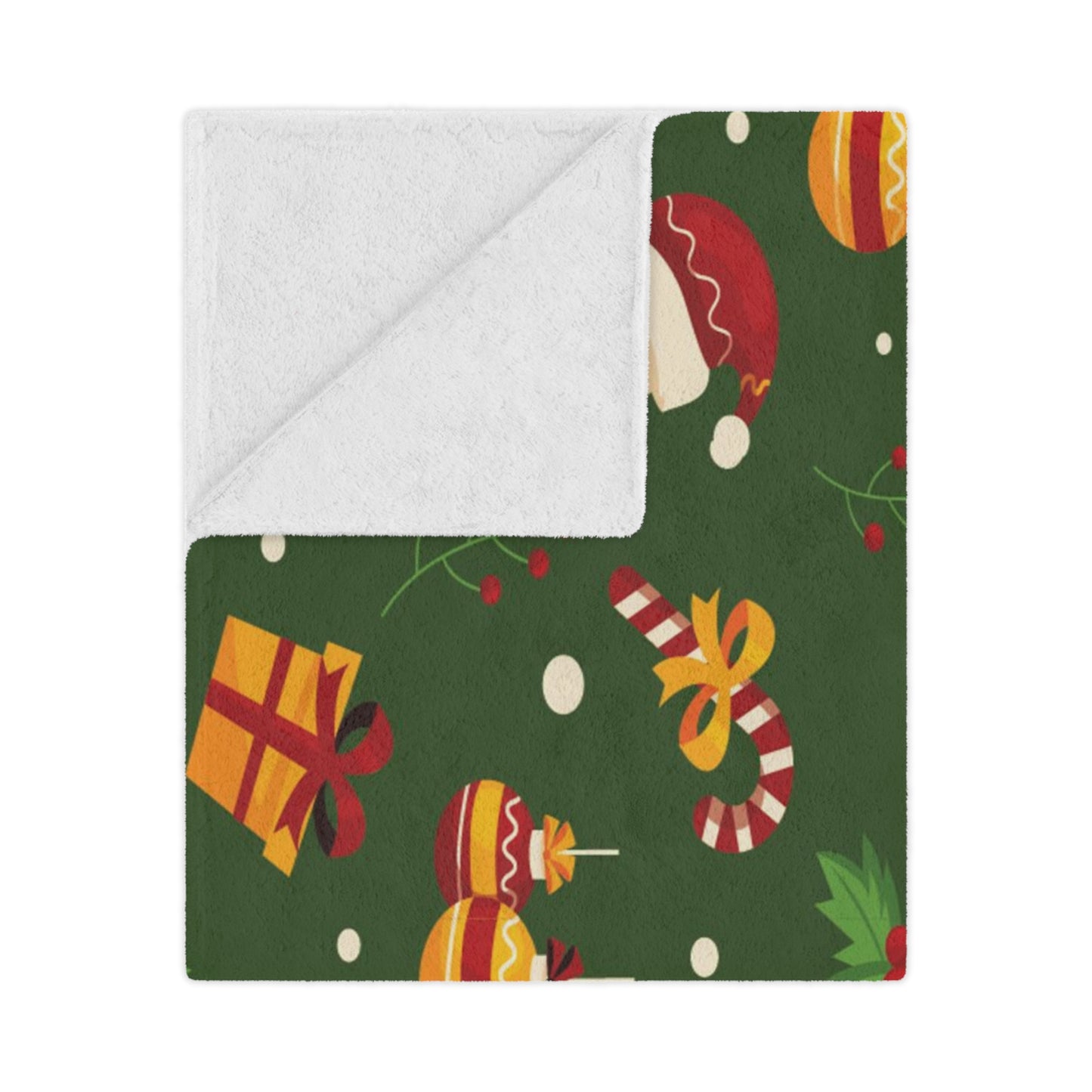 Dark Blue Christmas Minky Blanket