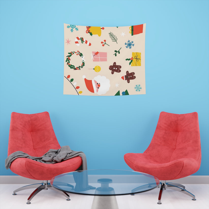 Christmas Printed Wall Tapestry