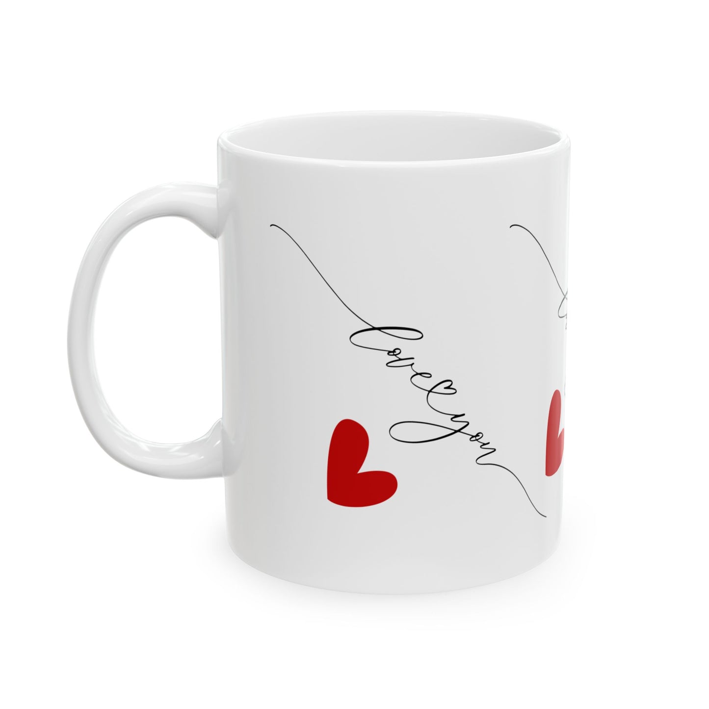 Love You – Ceramic Coffee Mug – 11oz, Gift for Coffee Lover