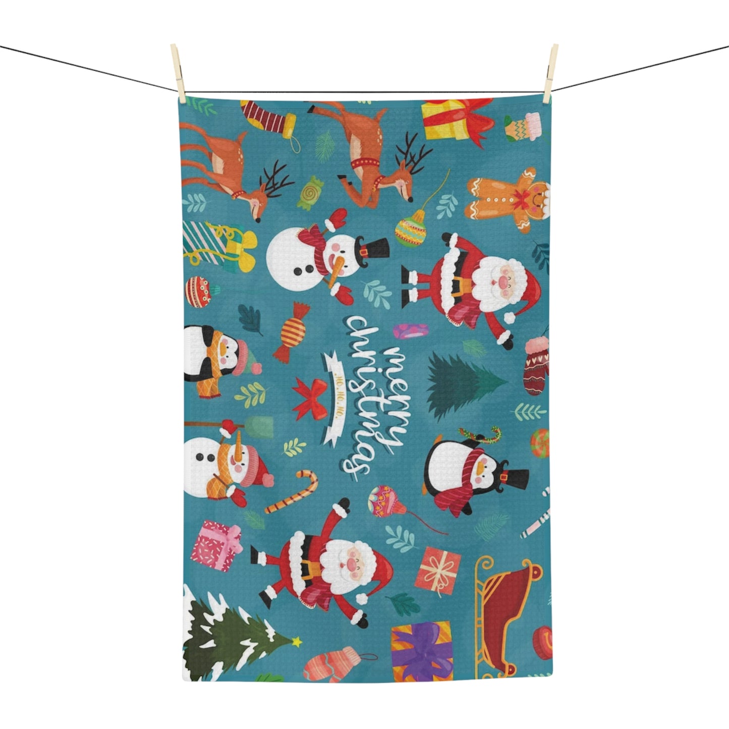 Christmas Soft Kitchen Tea Towel – Durable Microfiber Holiday Dish Cloth