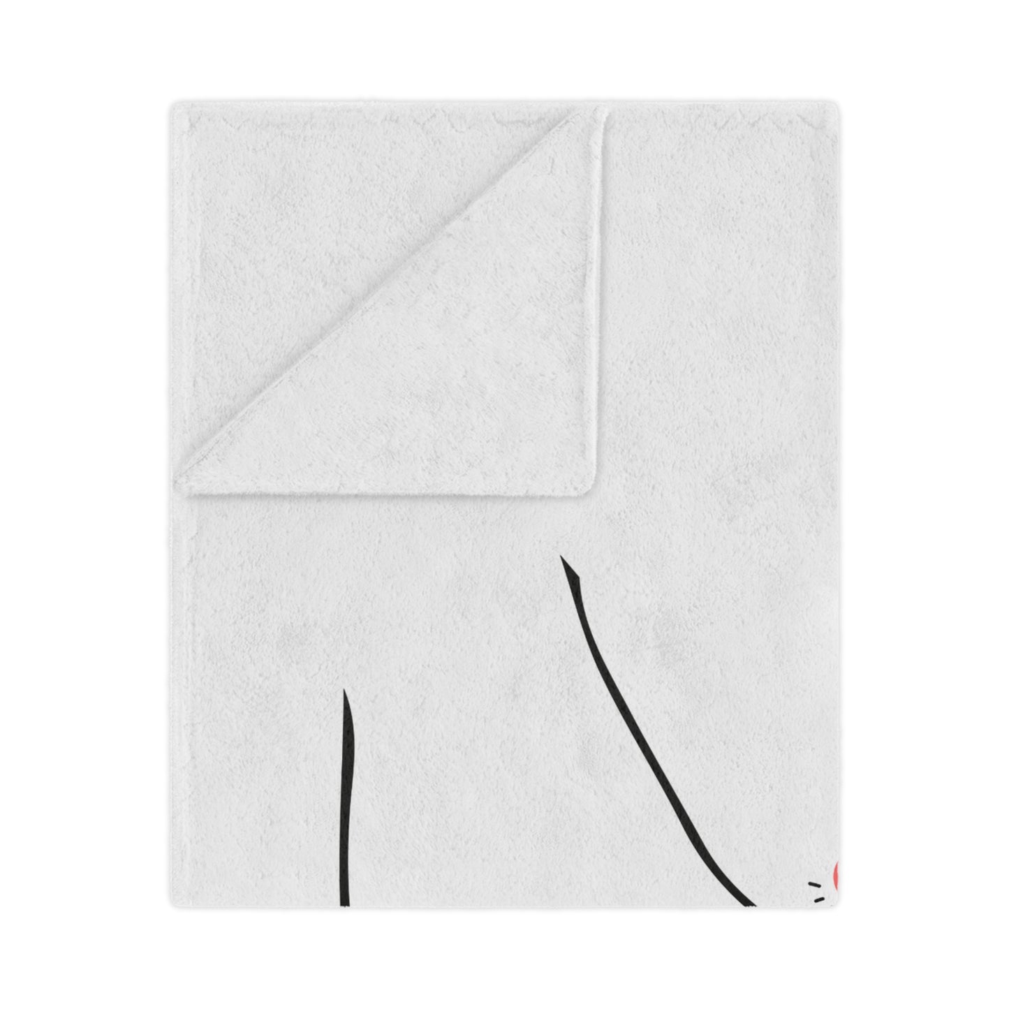 Couple's Hand with Love You Printed Valentine Minky Blanket