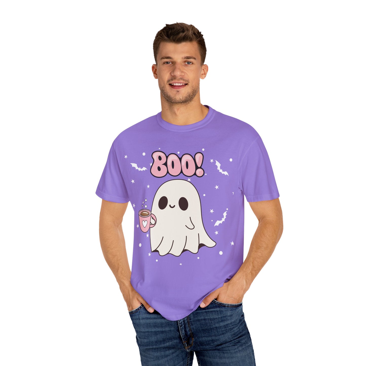 BOO Ghost Tee - Unisex Garment-Dyed T-shirt