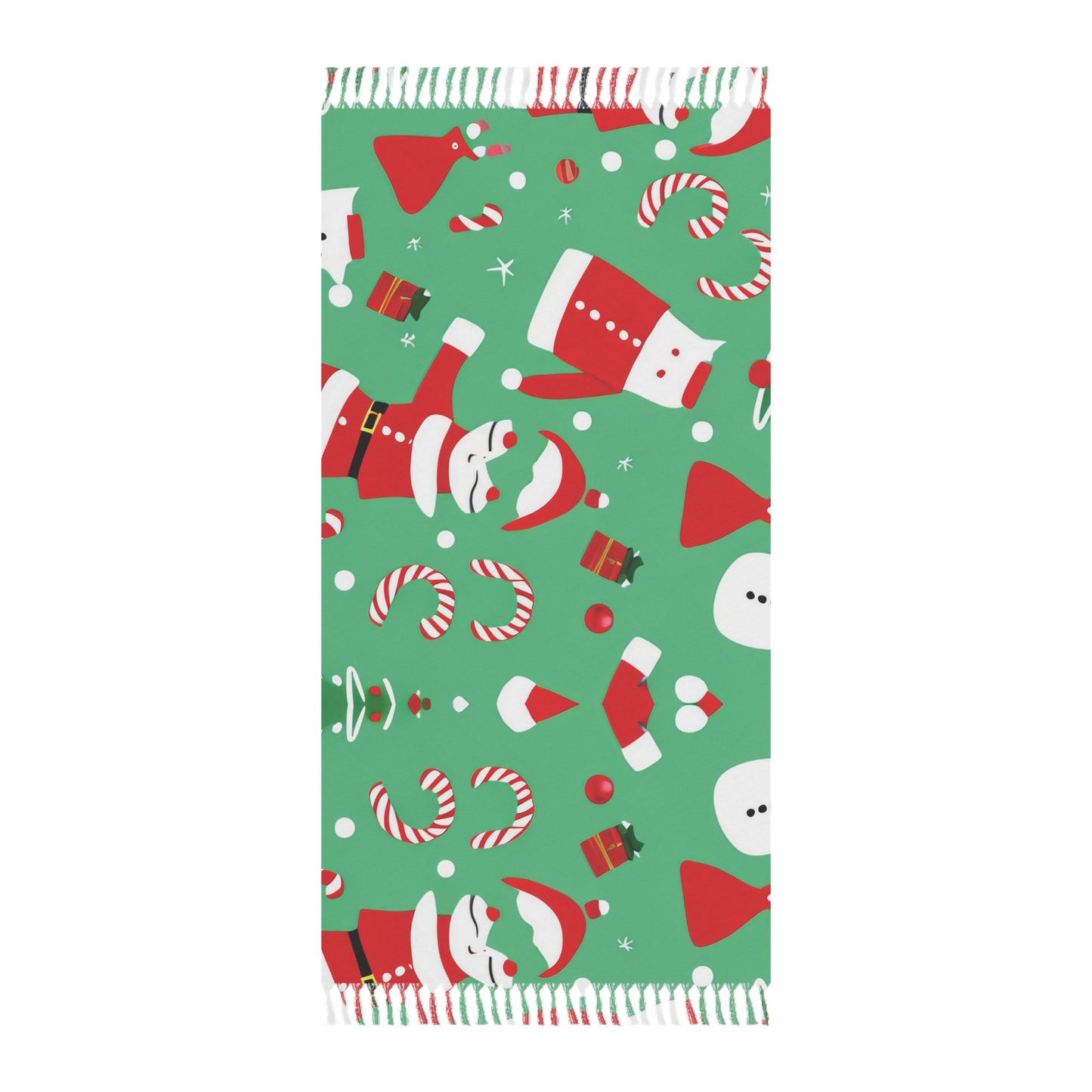 Christmas Boho Polyester Beach Cloth with Tassels