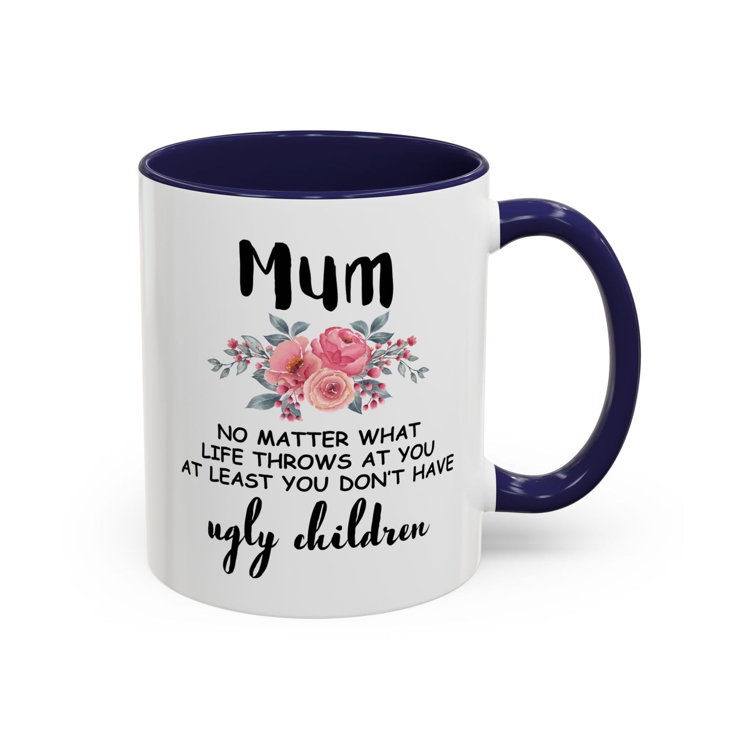 Mum Floral Ceramic Coffee Mug – Funny Maternal Pride Gift, 11oz
