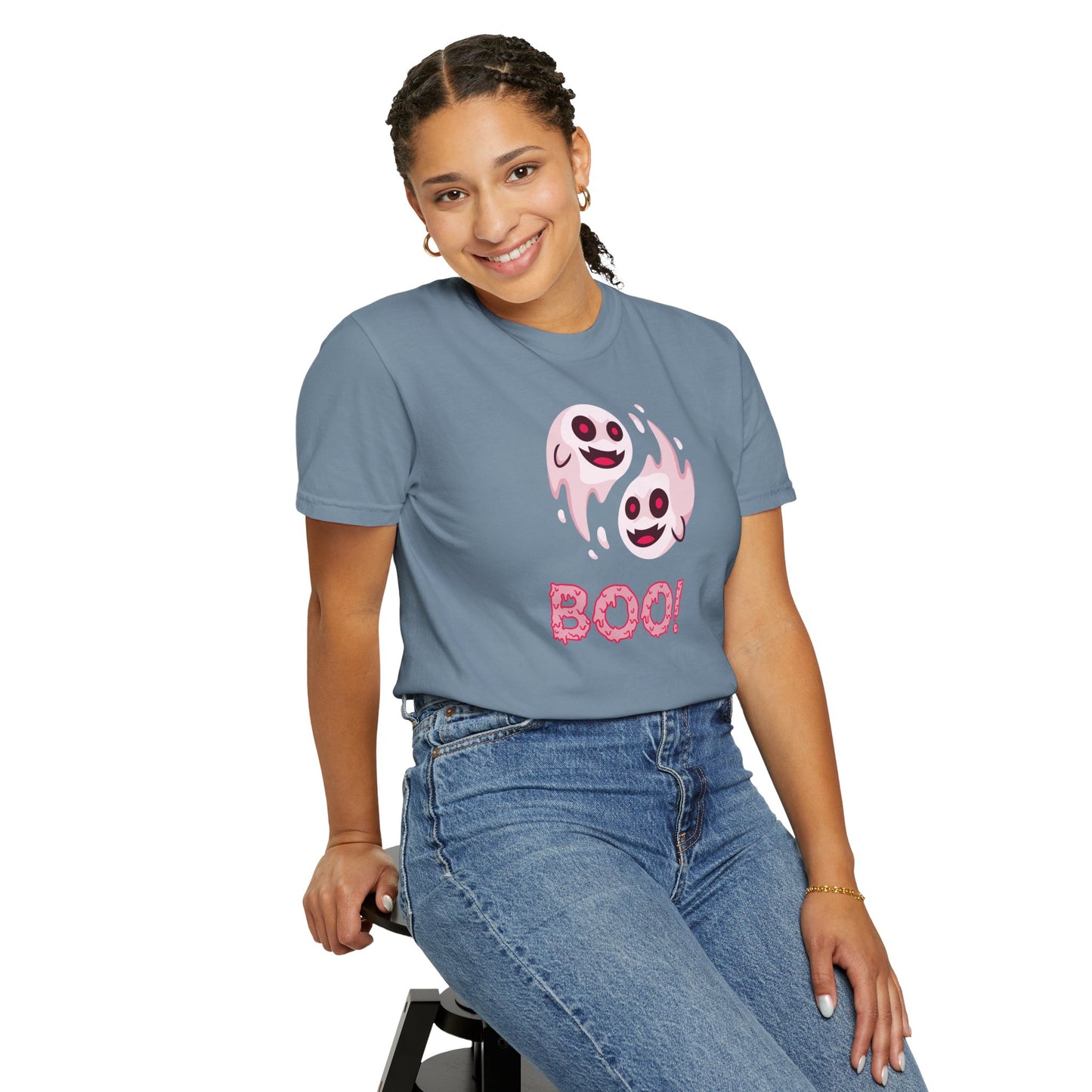 BOO! Double Ghost Tee – Pink Eyed Fright Delight tshirt