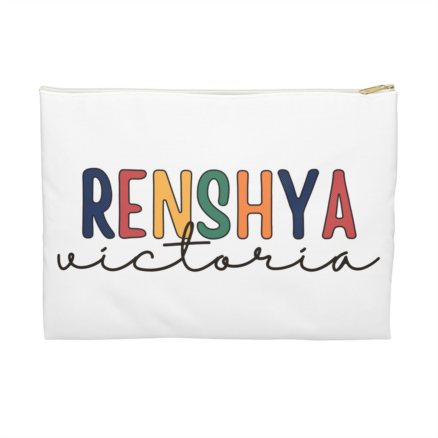 Birthday Gift for kids, Custom Name Pencil Case ,Canvas Birthday Pouch, Children & Preschool Accessories, Zipper Pouch