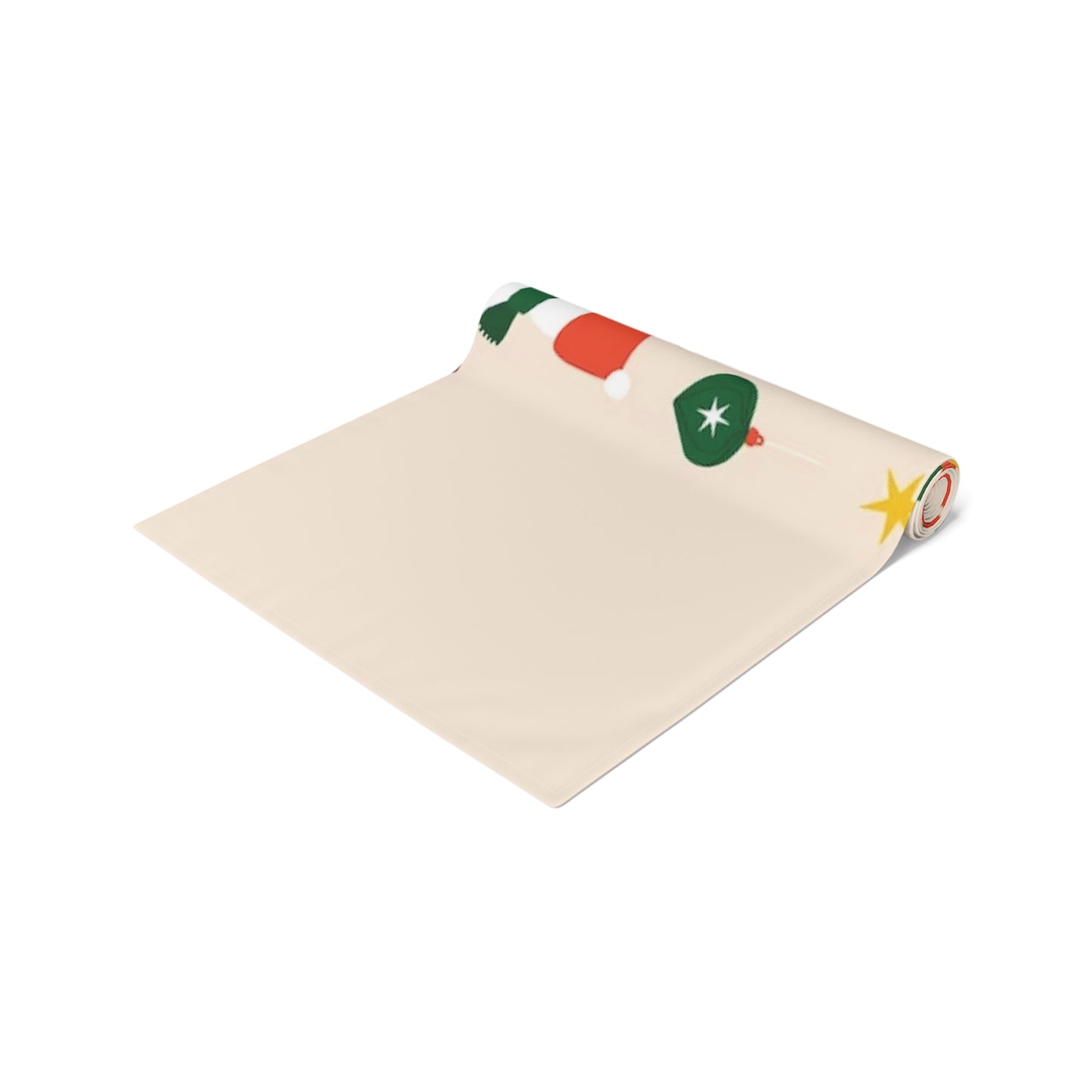 16 x 72 Beige Christmas Table Runner