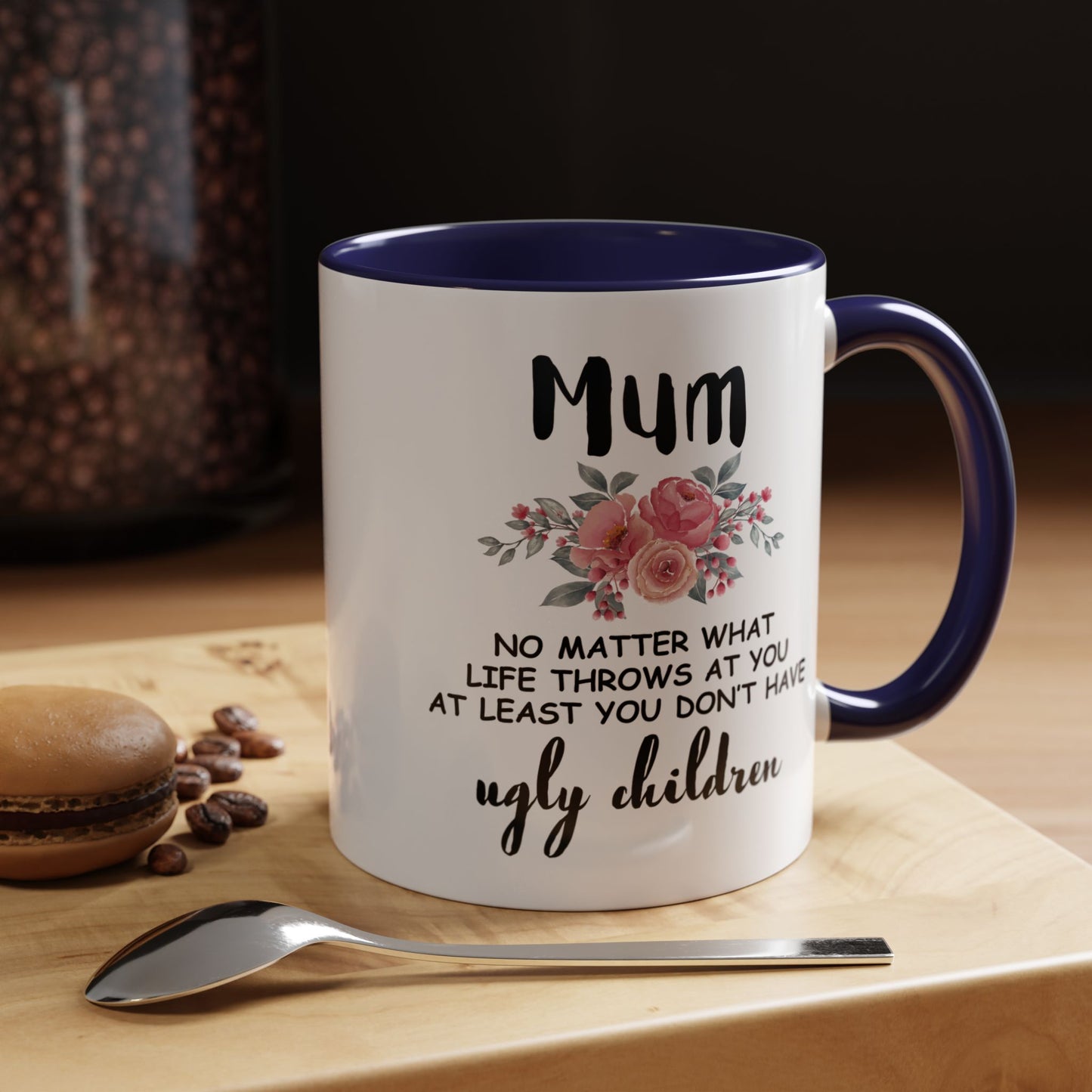 Mum Floral Ceramic Coffee Mug – Funny Maternal Pride Gift, 11oz