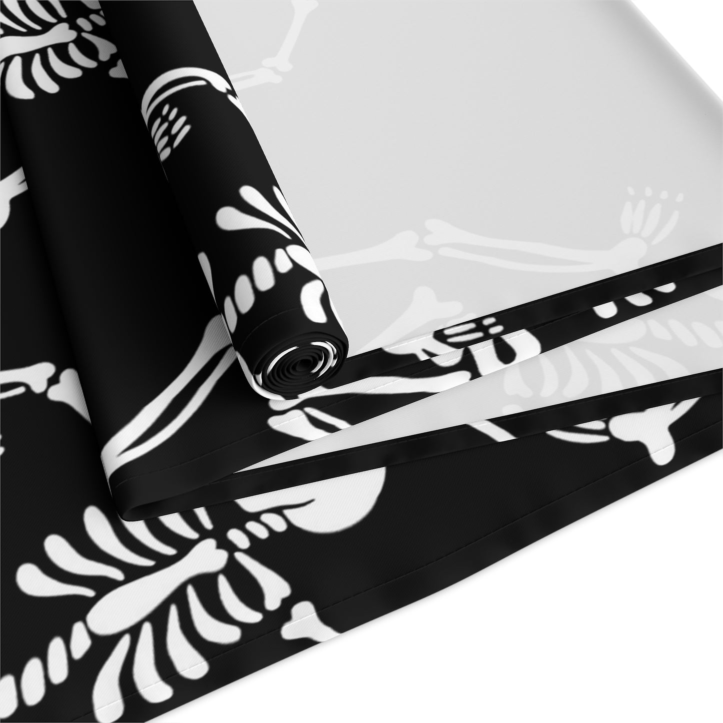 Dancing Skeletons Table Runner – Whimsical Halloween Dining Decor