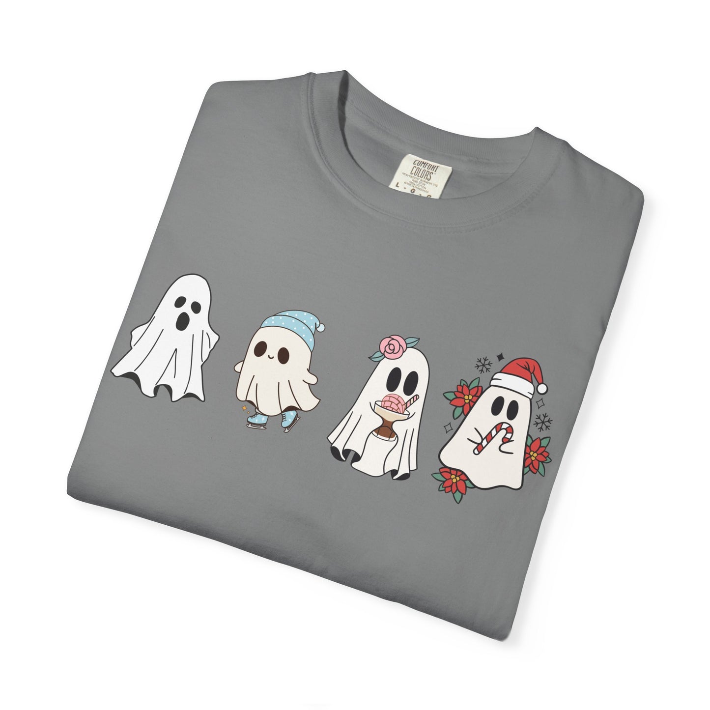 Halloween Ghost Comfort Colors Shirt, Spooky Season Tee, Halloween Cute Women Outfit, Halloween Gift, Halloween Ghost Tshirt