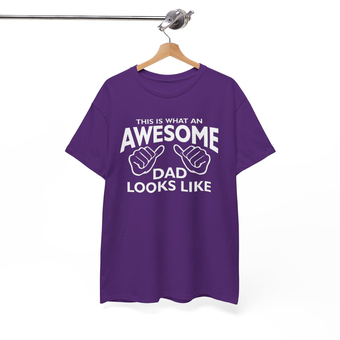 "Awesome Dad” – Father’s Day Gift, Unisex Heavy Cotton Tee