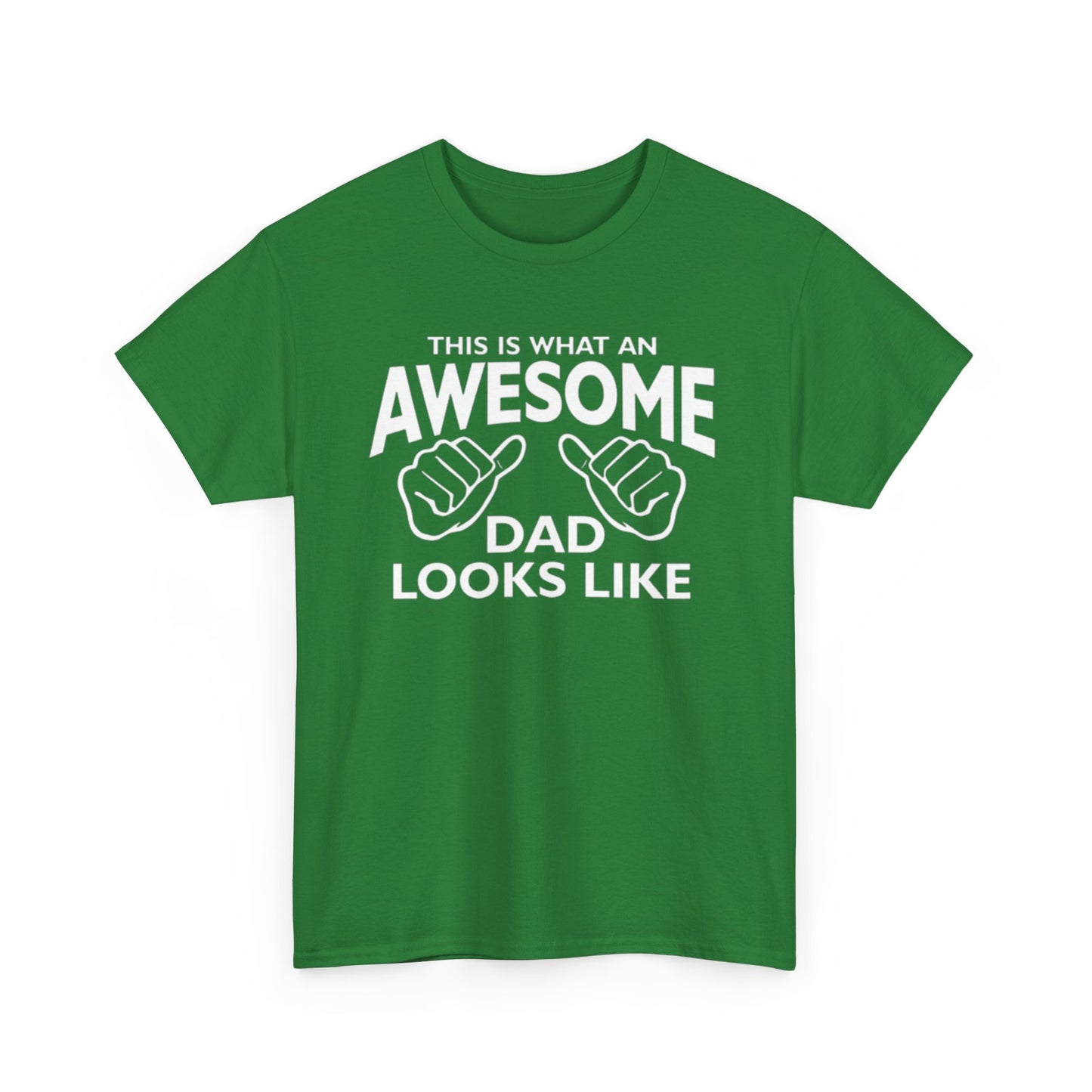 "Awesome Dad” – Father’s Day Gift, Unisex Heavy Cotton Tee
