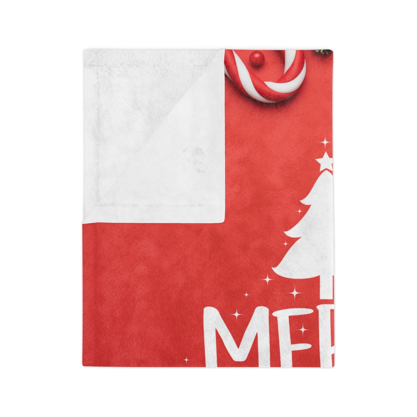 Merry Christmas, Spread Love and Joy Printed Velveteen Minky Blanket