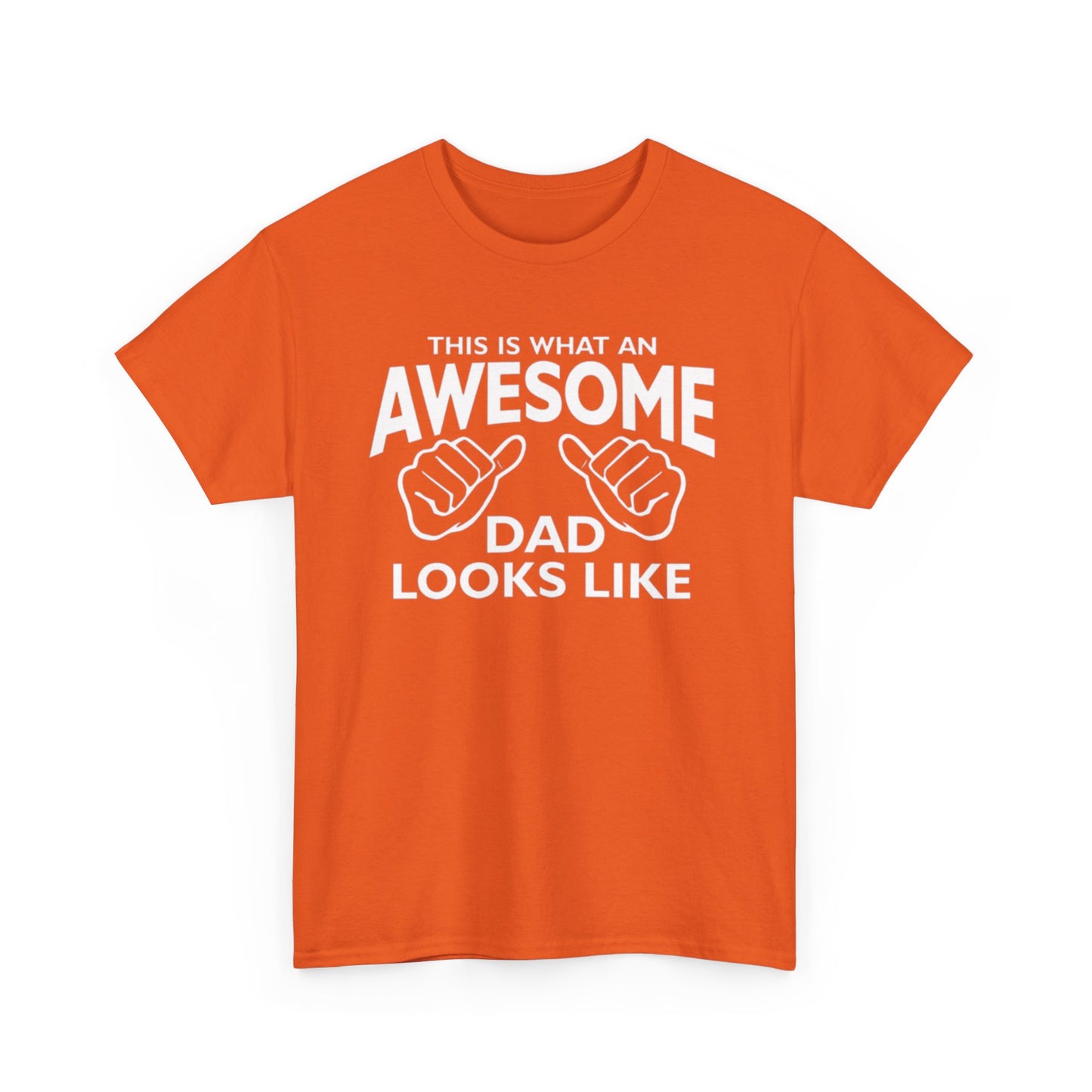 "Awesome Dad” – Father’s Day Gift, Unisex Heavy Cotton Tee