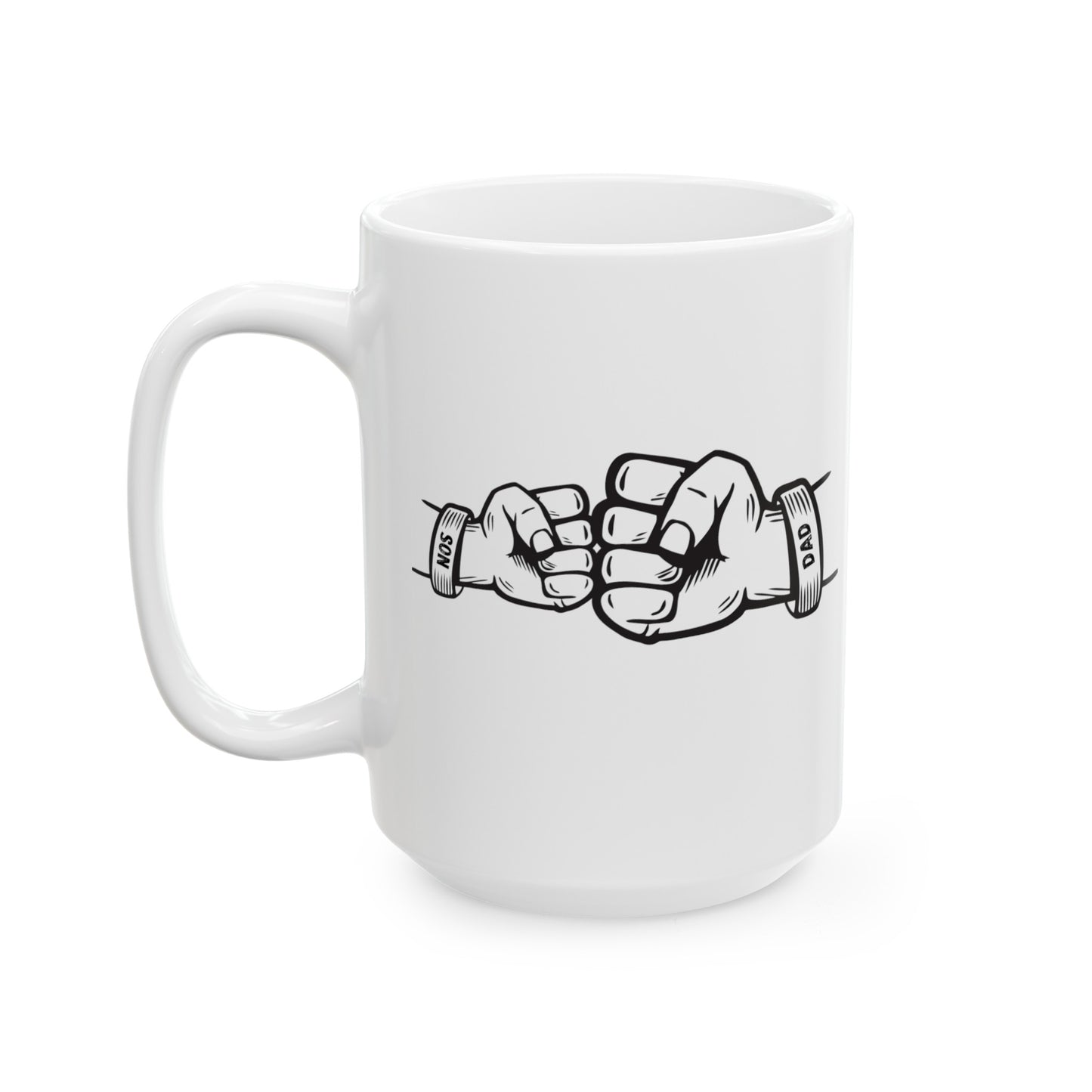 Dad with Child Fiest Ceramic Mug, (11oz, 15oz) for Father