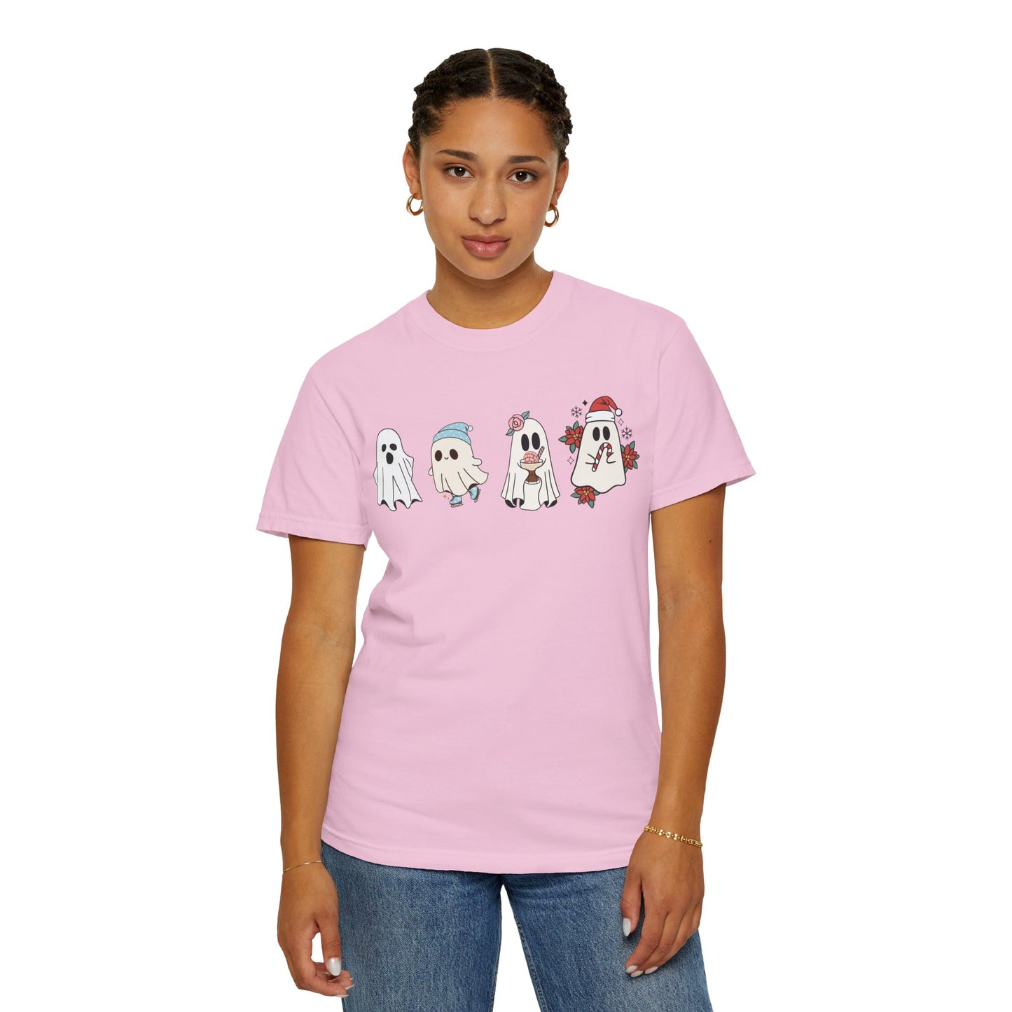 Halloween Ghost Comfort Colors Shirt, Spooky Season Tee, Halloween Cute Women Outfit, Halloween Gift, Halloween Ghost Tshirt