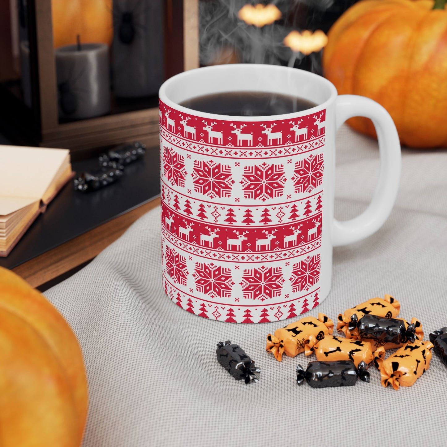 Christmas Ceramic Mug 11oz – Festive Holiday Coffee Cup
